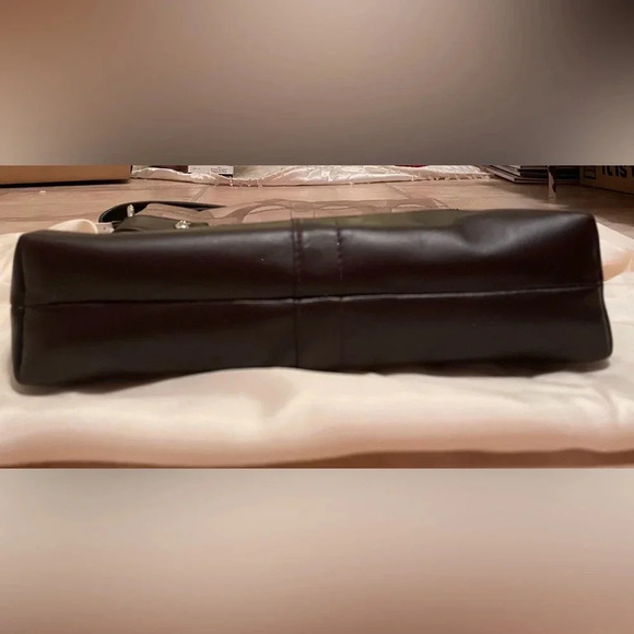 NWT Authentic Coach Signature Leather K1173  F18862 Light Brown And Dark Brown - Picture 5 of 10